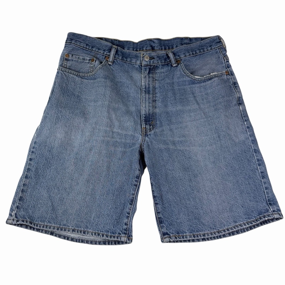 Levi's 550 Shorts Mens 36 Blue 100% Cotton Jorts Relaxed Fit Baggy Skater Grunge